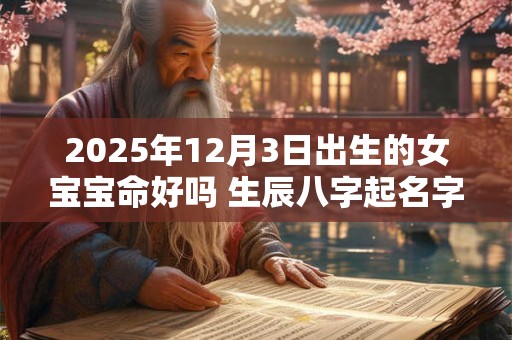 2025年12月3日出生的女宝宝命好吗 生辰八字起名字