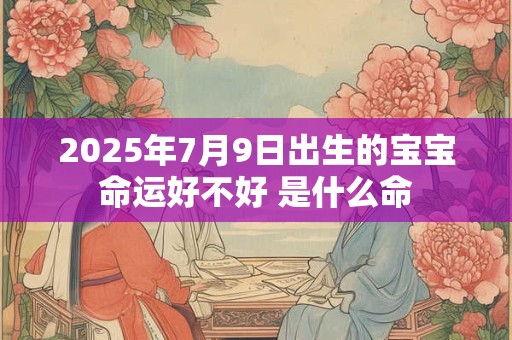 2025年7月9日出生的宝宝命运好不好 是什么命