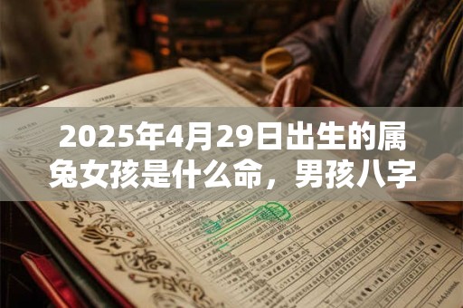 2025年4月29日出生的属兔女孩是什么命，男孩八字命运分析