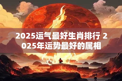 2026运气最好生肖排行 2026年运势最好的属相