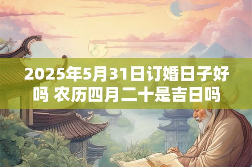 2025年5月31日订婚日子好吗 农历四月二十是吉日吗
