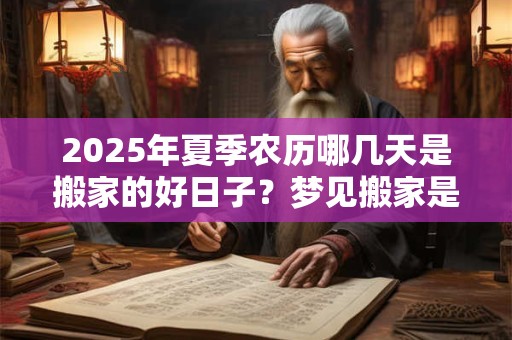 2025年夏季农历哪几天是搬家的好日子？梦见搬家是什么意思