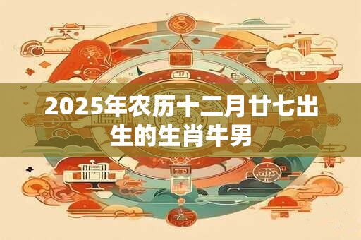 2025年农历十二月廿七出生的生肖牛男