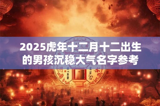 2026虎年十二月十二出生的男孩沉稳大气名字参考