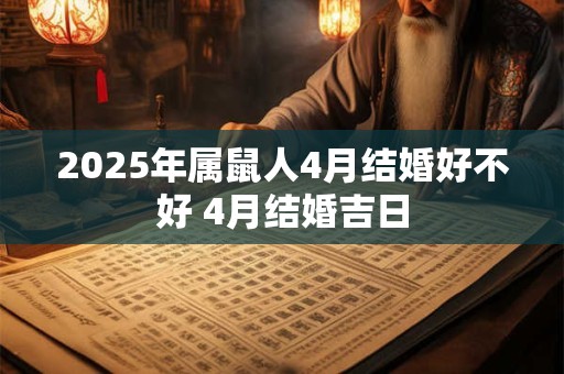 2025年属鼠人4月结婚好不好 4月结婚吉日