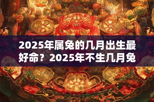 2025年属兔的几月出生最好命？2025年不生几月兔农历？
