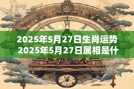 2025年5月27日生肖运势 2025年5月27日属相是什么属相为影响此日运势吗
