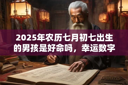 2026年农历七月初七出生的男孩是好命吗，幸运数字是什么？