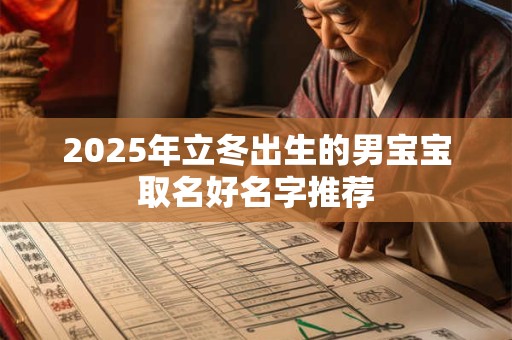 2025年立冬出生的男宝宝取名好名字推荐 2025年立冬出生的男宝宝取名好名字推荐