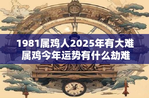 1981属鸡人2025年有大难 属鸡今年运势有什么劫难