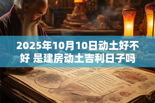 2025年10月10日动土好不好 是建房动土吉利日子吗
