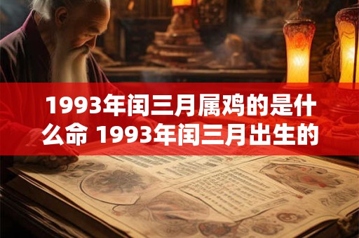 1993年闰三月属鸡的是什么命 1993年闰三月出生的属鸡人属于哪种命