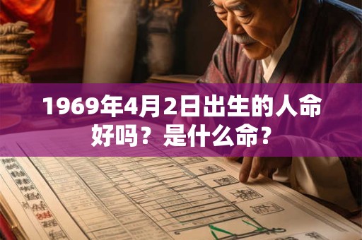 1969年4月2日出生的人命好吗？是什么命？