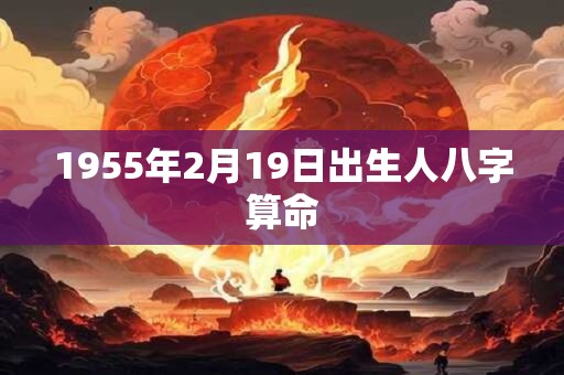 1955年2月19日出生人八字算命