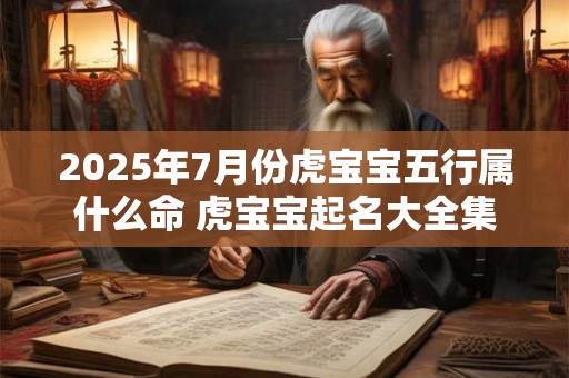 2025年7月份虎宝宝五行属什么命 虎宝宝起名大全集