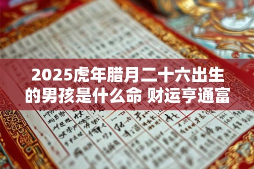 2025虎年腊月二十六出生的男孩是什么命 财运亨通富贵可期