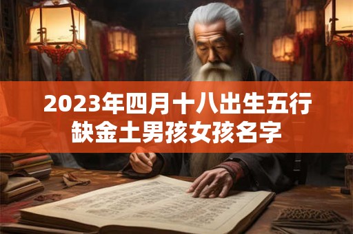 2023年四月十八出生五行缺金土男孩女孩名字
