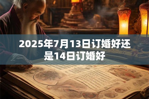 2025年7月13日订婚好还是14日订婚好