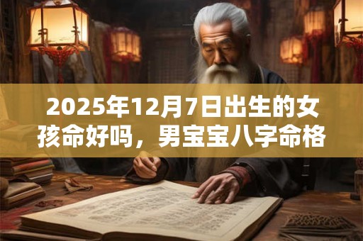 2025年12月7日出生的女孩命好吗，男宝宝八字命格