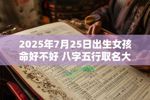 2025年7月25日出生女孩命好不好 八字五行取名大全