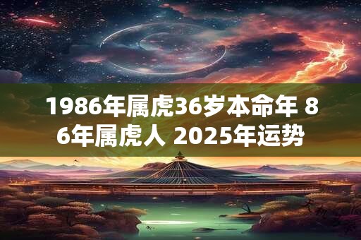 1986年属虎36岁本命年 86年属虎人 2025年运势