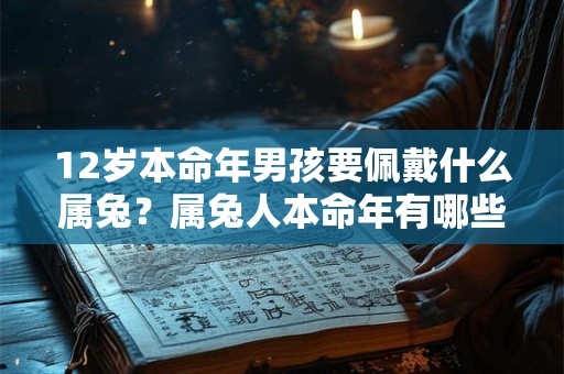 12岁本命年男孩要佩戴什么属兔？属兔人本命年有哪些忌讳？
