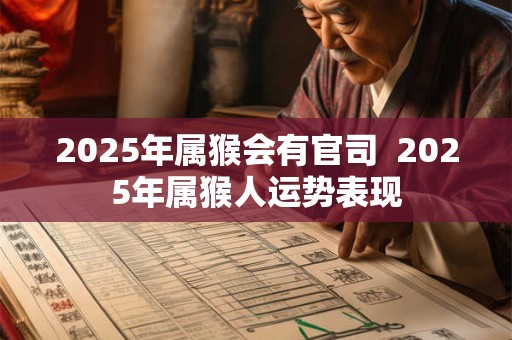 2025年属猴会有官司  2025年属猴人运势表现