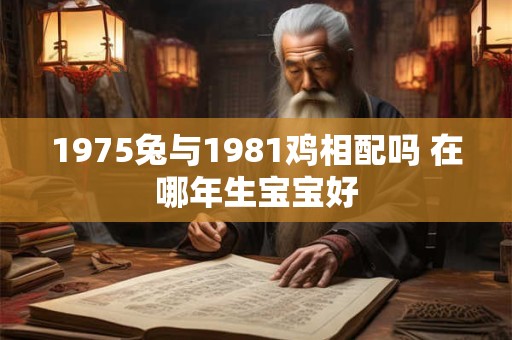 1975兔与1981鸡相配吗 在哪年生宝宝好