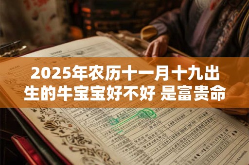 2025年农历十一月十九出生的牛宝宝好不好 是富贵命吗