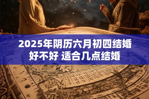 2025年阴历六月初四结婚好不好 适合几点结婚