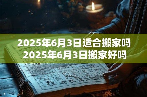2025年6月3日适合搬家吗 2025年6月3日搬家好吗