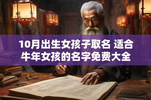 10月出生女孩子取名 适合牛年女孩的名字免费大全