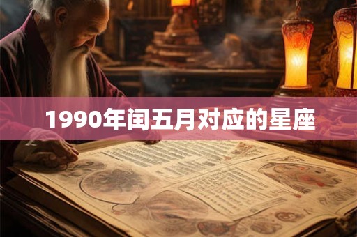 1990年闰五月对应的星座