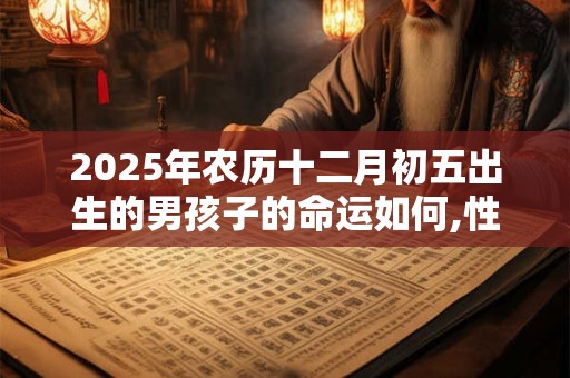 2025年农历十二月初五出生的男孩子的命运如何,性格好不好？