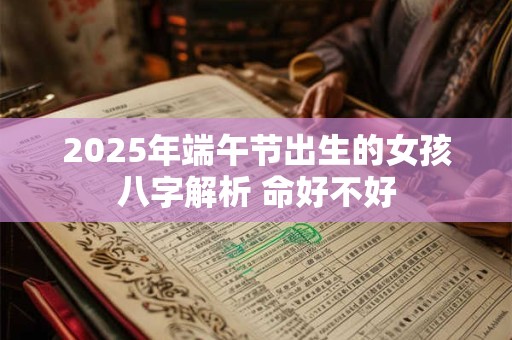 2025年端午节出生的女孩八字解析 命好不好
