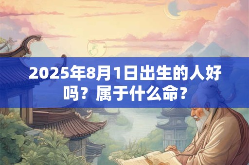2025年8月1日出生的人好吗?属于什么命? 2025年8月1日出生的人好吗?属于什么命?