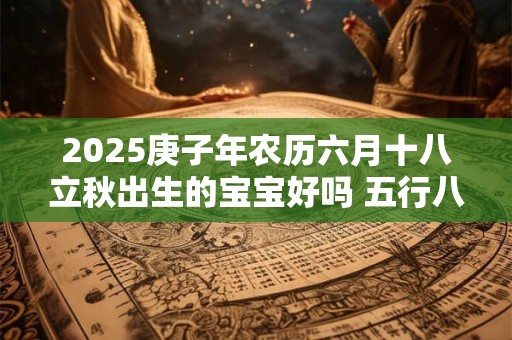2025庚子年农历六月十八立秋出生的宝宝好吗 五行八字查询