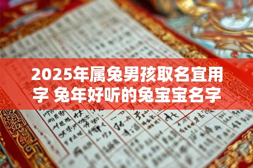 2026年属兔男孩取名宜用字 兔年好听的兔宝宝名字