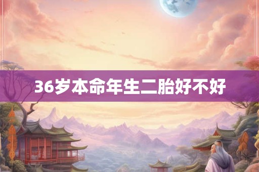 36岁本命年生二胎好不好