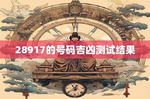 28917的号码吉凶测试结果