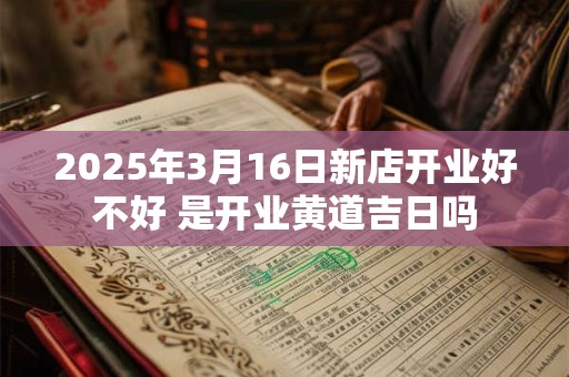 2025年3月16日新店开业好不好 是开业黄道吉日吗