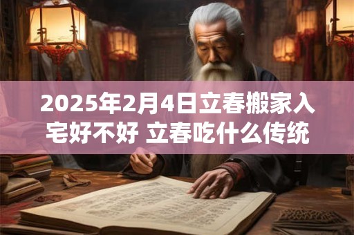 2025年2月4日立春搬家入宅好不好 立春吃什么传统食物