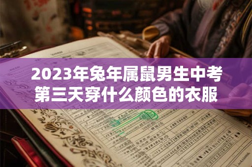 2023年兔年属鼠男生中考第三天穿什么颜色的衣服