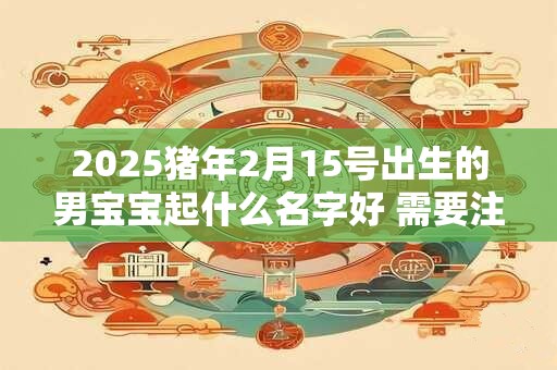 2025猪年2月15号出生的男宝宝起什么名字好 需要注意什么 2025猪年2月15号出生的男宝宝起什么名字好 需要注意什么