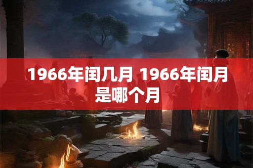 1966年闰几月 1966年闰月是哪个月