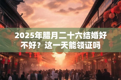 2025年腊月二十六结婚好不好?这一天能领证吗 2025年腊月二十六结婚好不好?这一天能领证吗