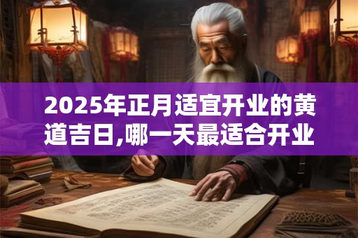 2025年正月适宜开业的黄道吉日,哪一天最适合开业? 2025年正月适宜开业的黄道吉日,哪一天最适合开业?
