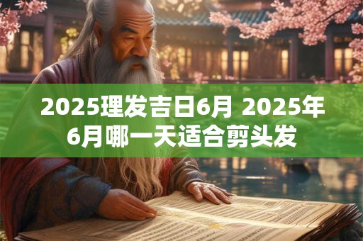 2025理发吉日6月 2025年6月哪一天适合剪头发