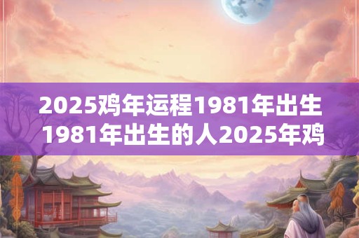 2025鸡年运程1981年出生 1981年出生的人2025年鸡年运势如何