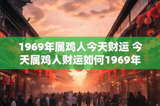 1969年属鸡人今天财运 今天属鸡人财运如何1969年
